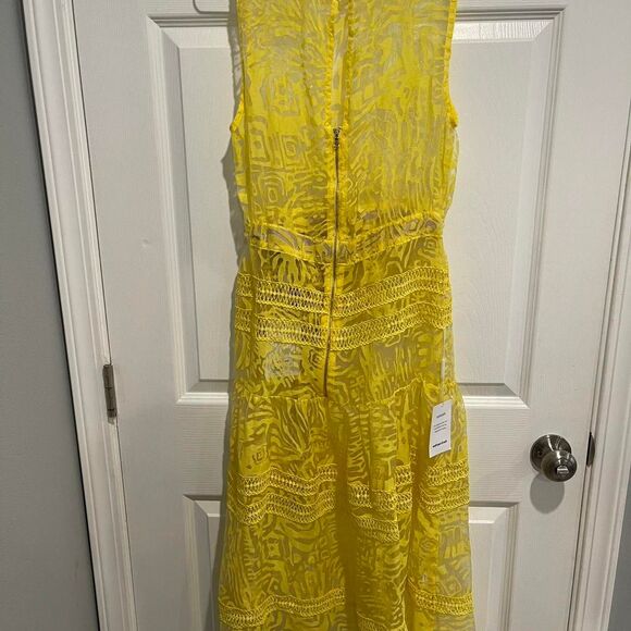 Self portrait Lace Yellow Maxi Dress - Picture 3 of 5